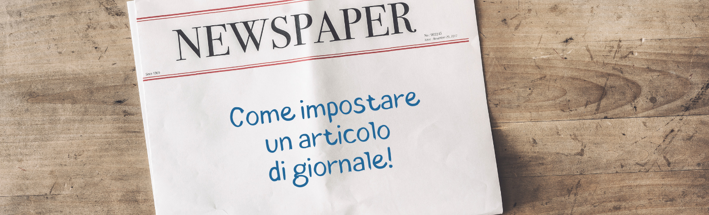 come impostare un articolo